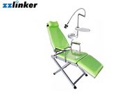 Spittoon lamba ve tepsi ile renkli diş sandalye ünitesi taşınabilir hasta koltuğu